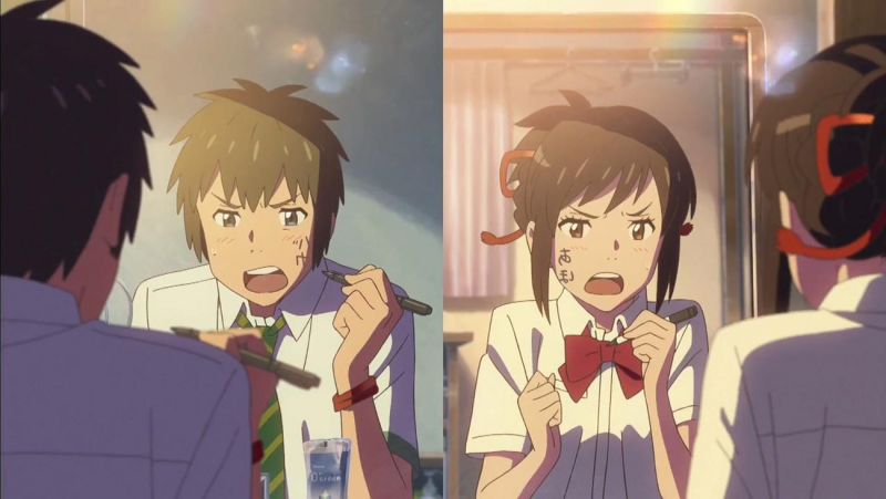 cảnh hài hước trong Your Name Shinkai Makoto cảnh hài hước trong Your Name Shinkai Makoto